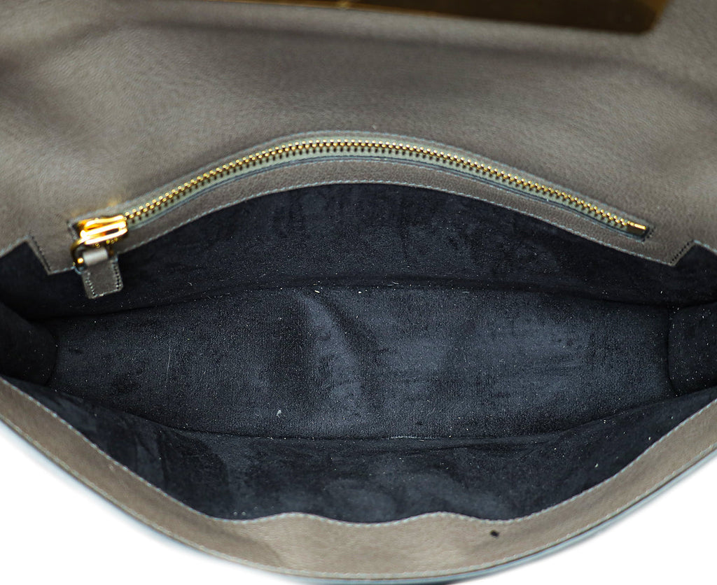 Tom Ford Grey Natalia East West Clutch