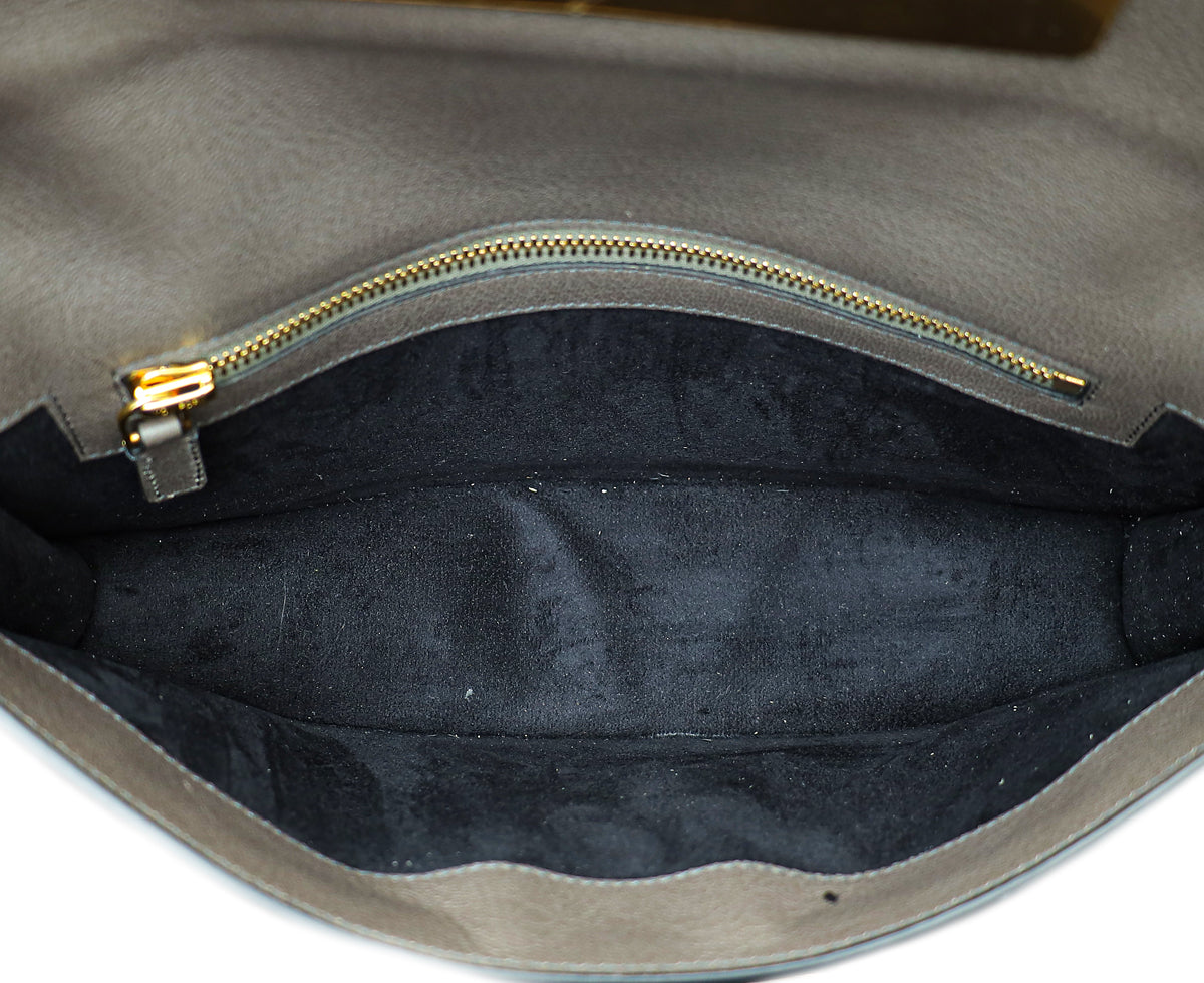 Tom Ford Grey Natalia East West Clutch
