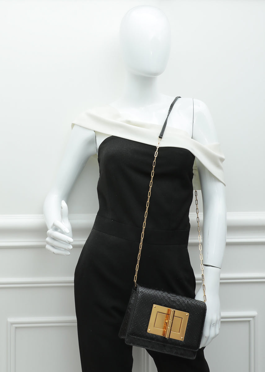 Tom Ford Black Python Natalia Mini Bag