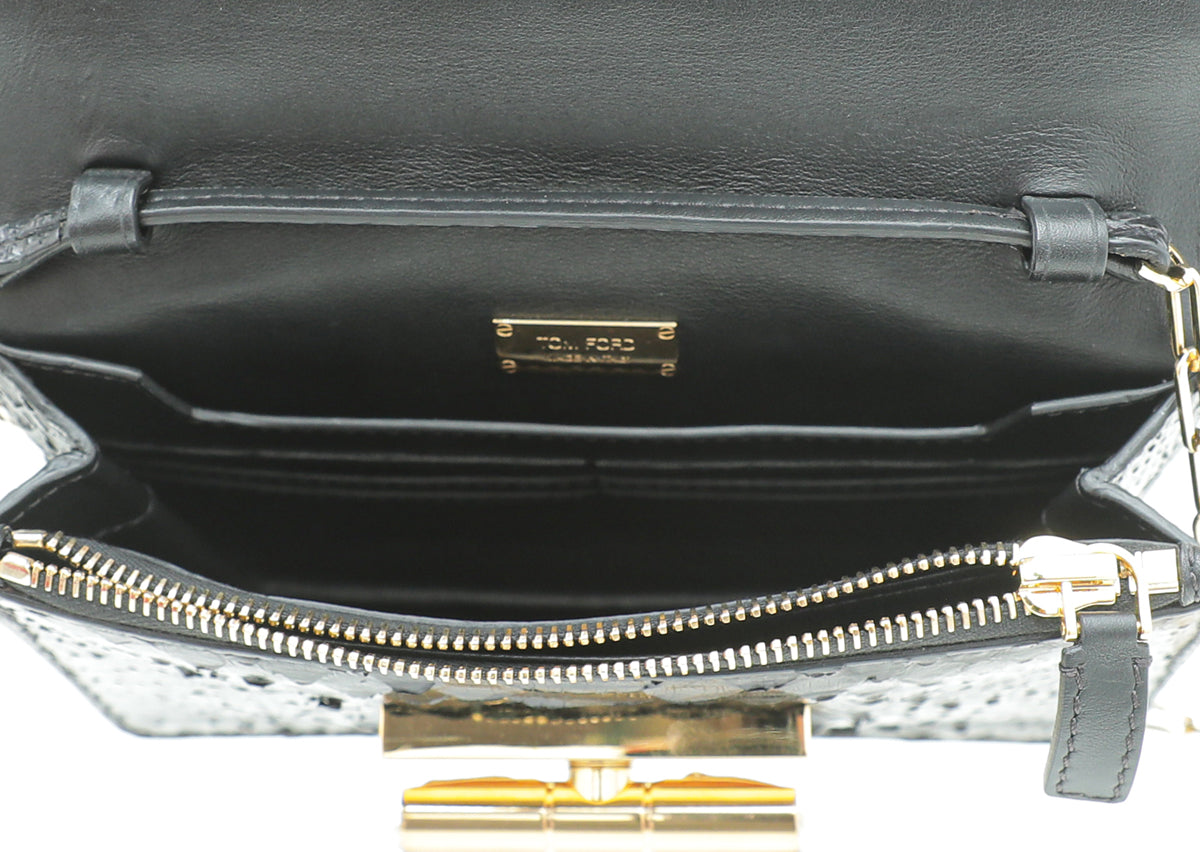 Tom Ford Black Python Natalia Mini Bag
