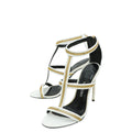 Tom Ford White Chain Ankle Strap Slides Sandal 37.5
