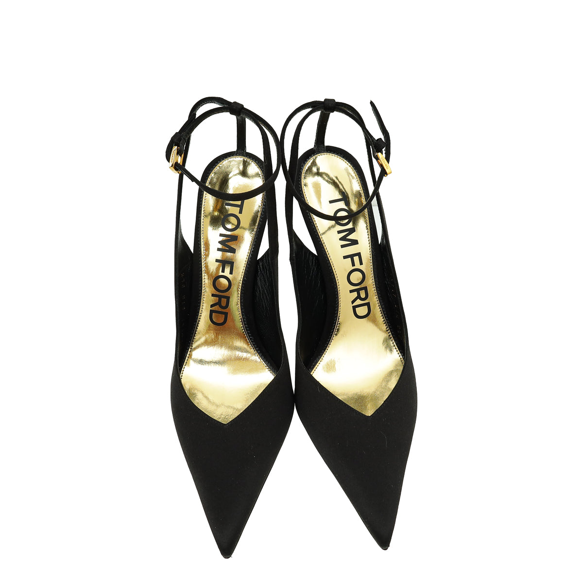 Tom Ford Black Blade 105 Sling Ankle Strap Pumps 40.5