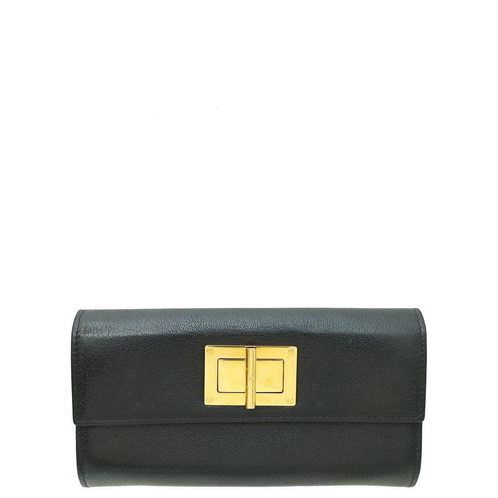Tom Ford Black Natalia Continental Wallet