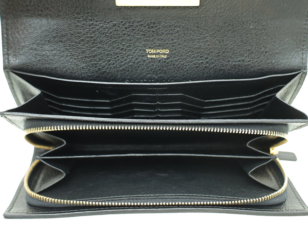 Tom Ford Black Natalia Continental Wallet