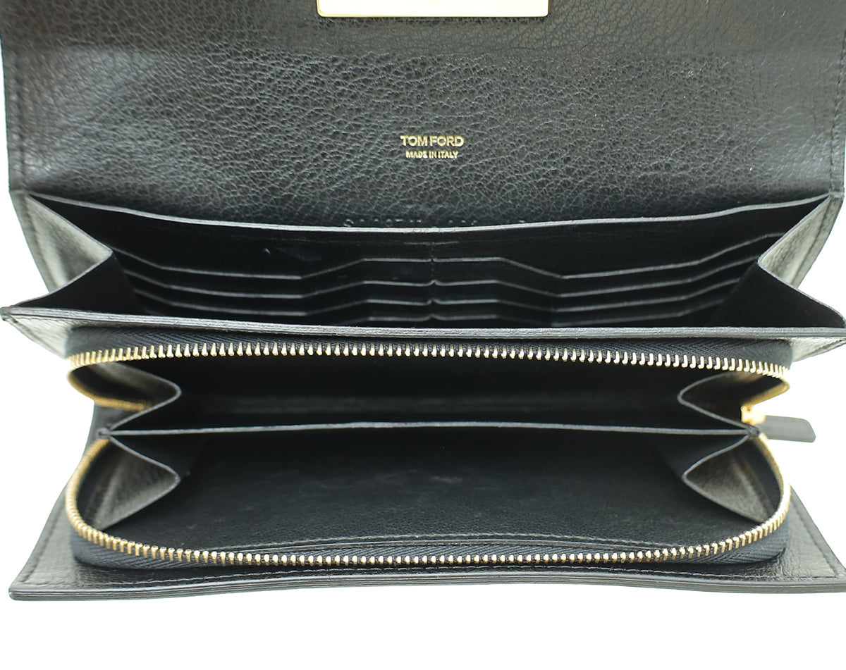 Tom Ford Black Natalia Continental Wallet
