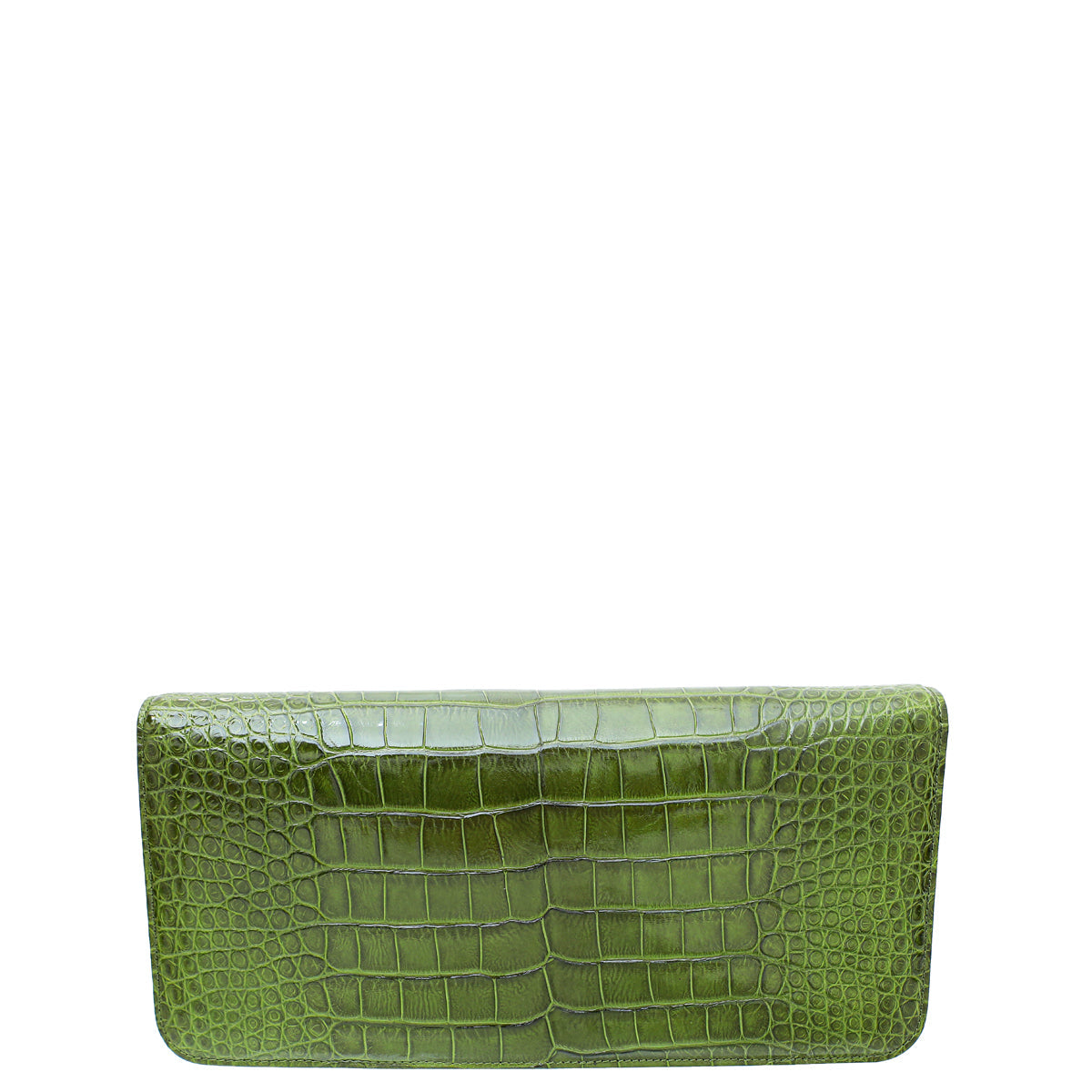 Tom Ford Olive Green Alligator Natalia East West Clutch Bag