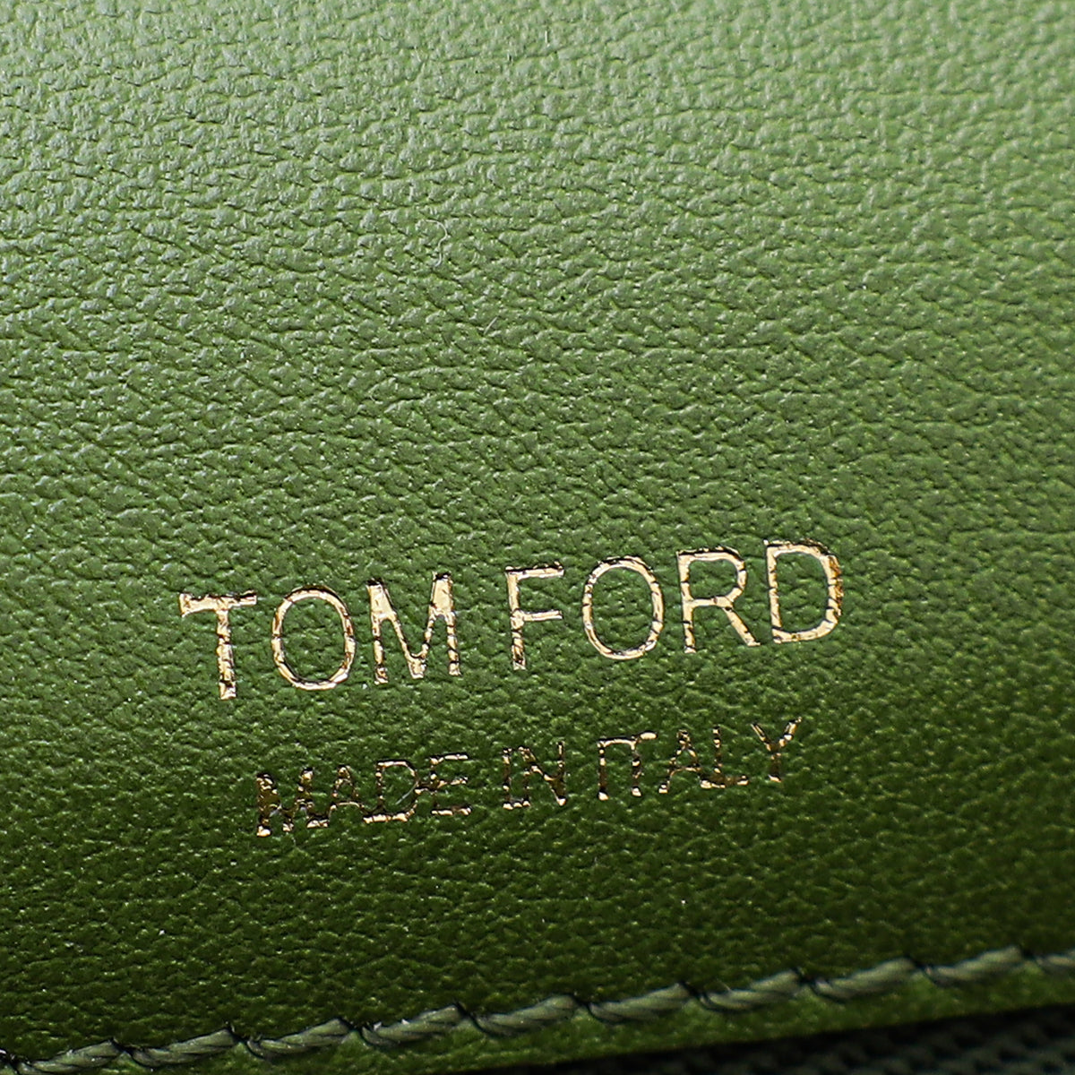 Tom Ford Olive Green Alligator Natalia East West Clutch Bag