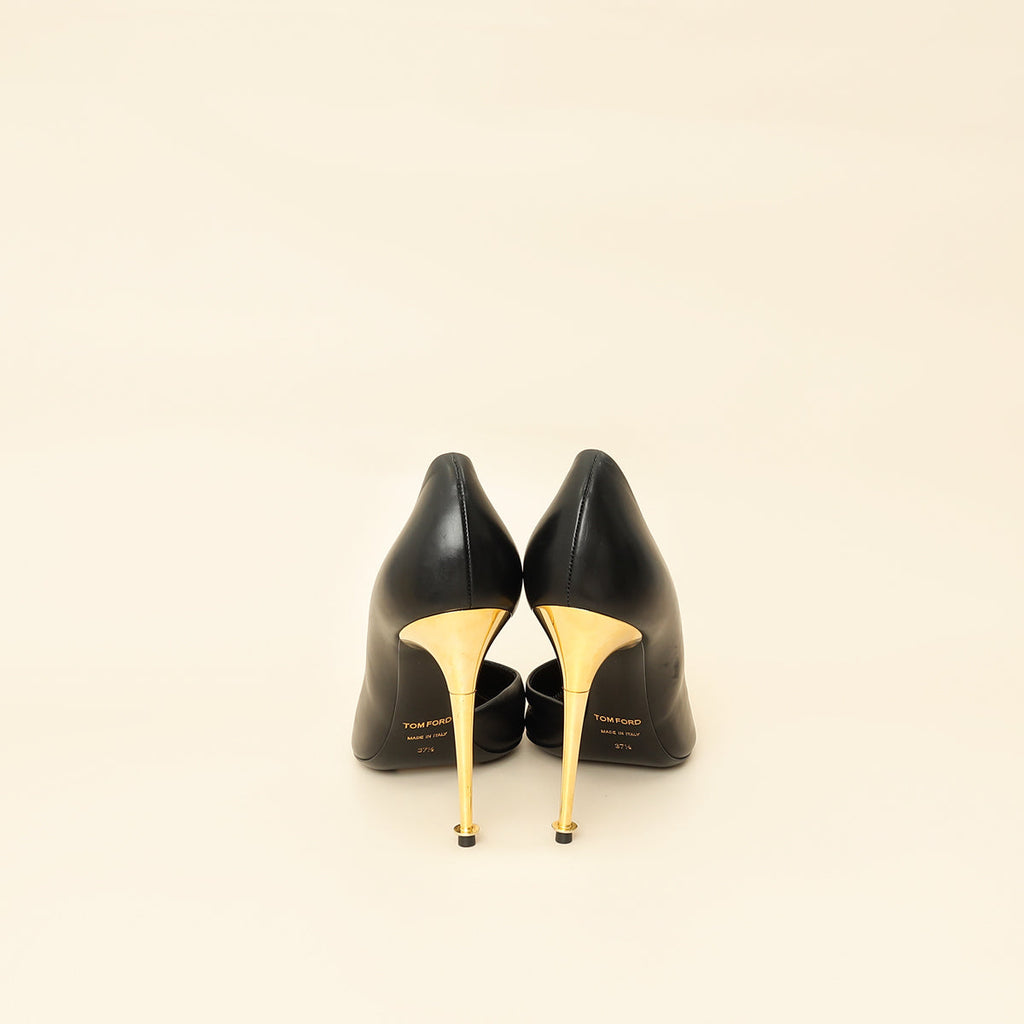 Tom Ford Black D'Orsay Pumps 37.5