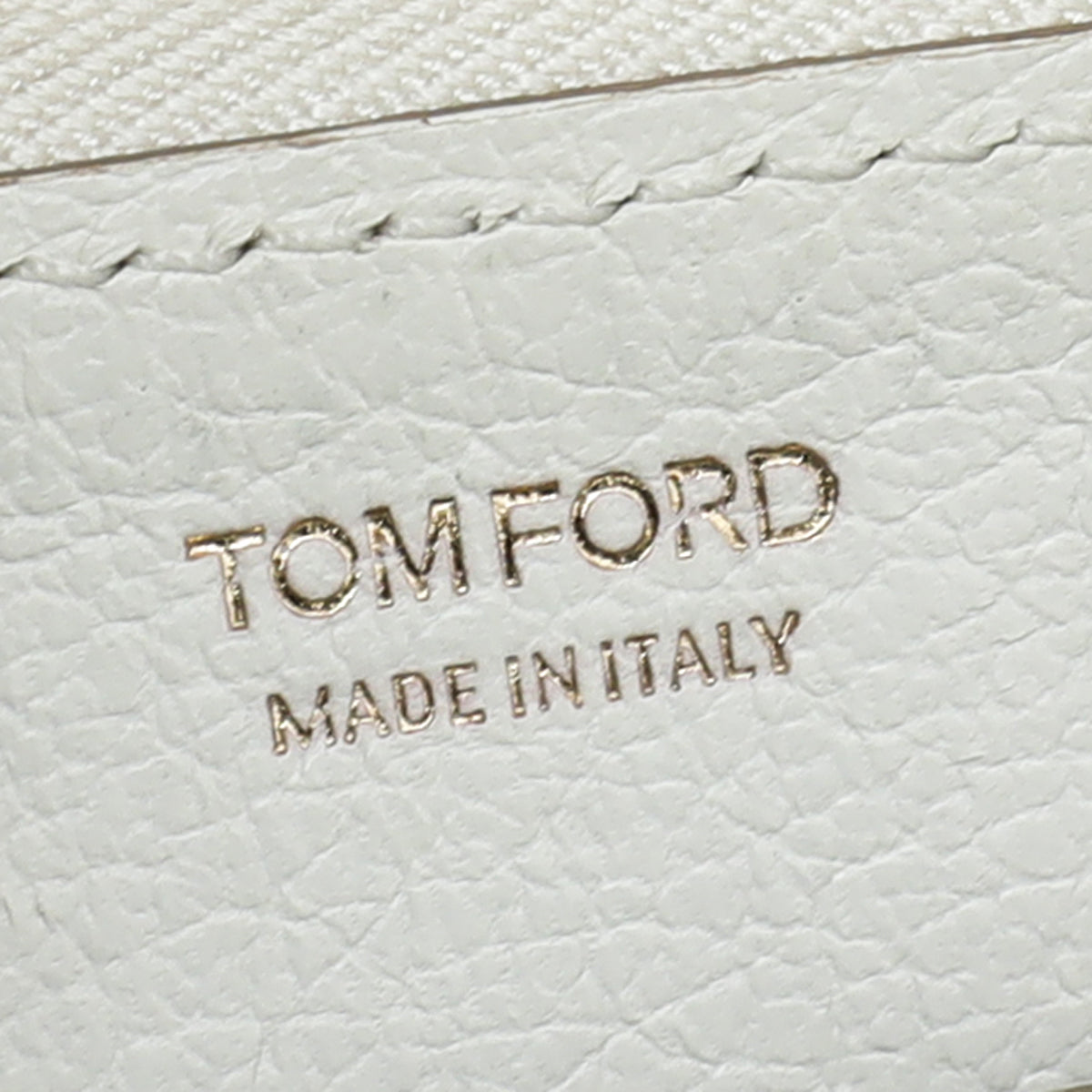 Tom Ford White TF Zip Around Wallet