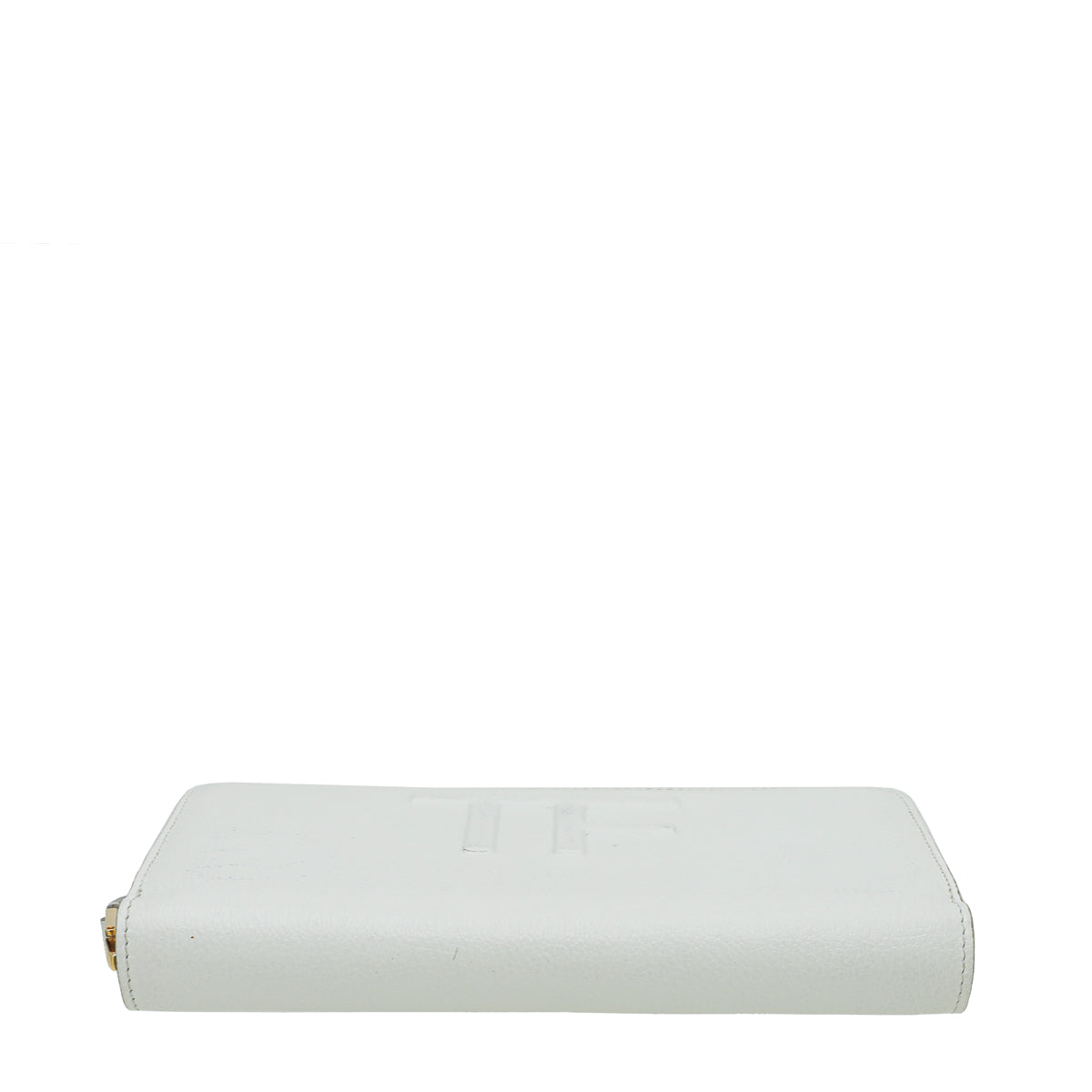 Tom Ford White TF Zip Around Wallet
