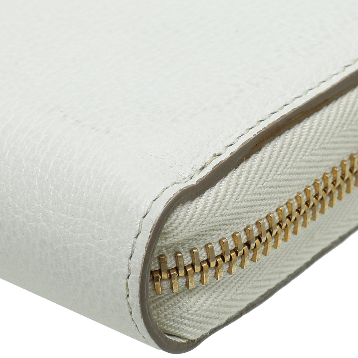 Tom Ford White TF Zip Around Wallet
