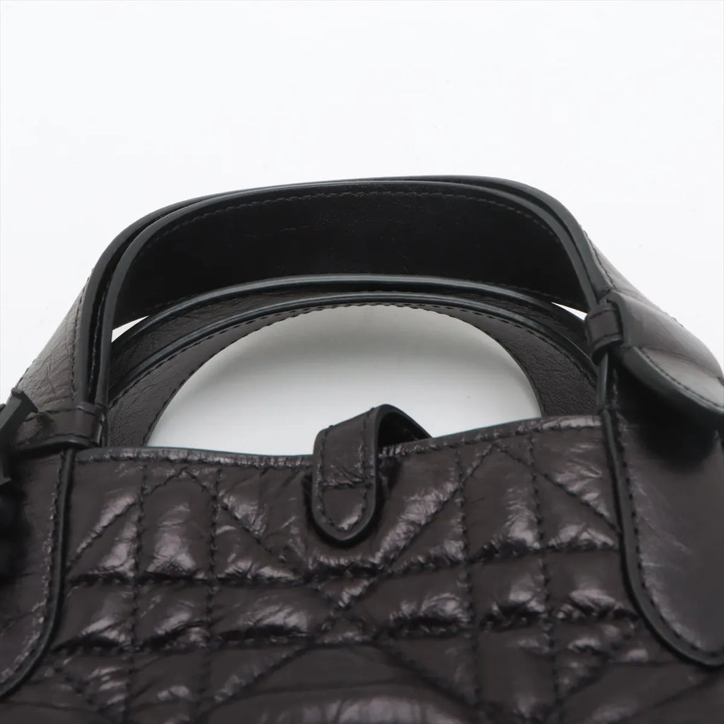 Christian Dior Black Macrocannage Leather Small Toujours Bag [Clearance Sale]