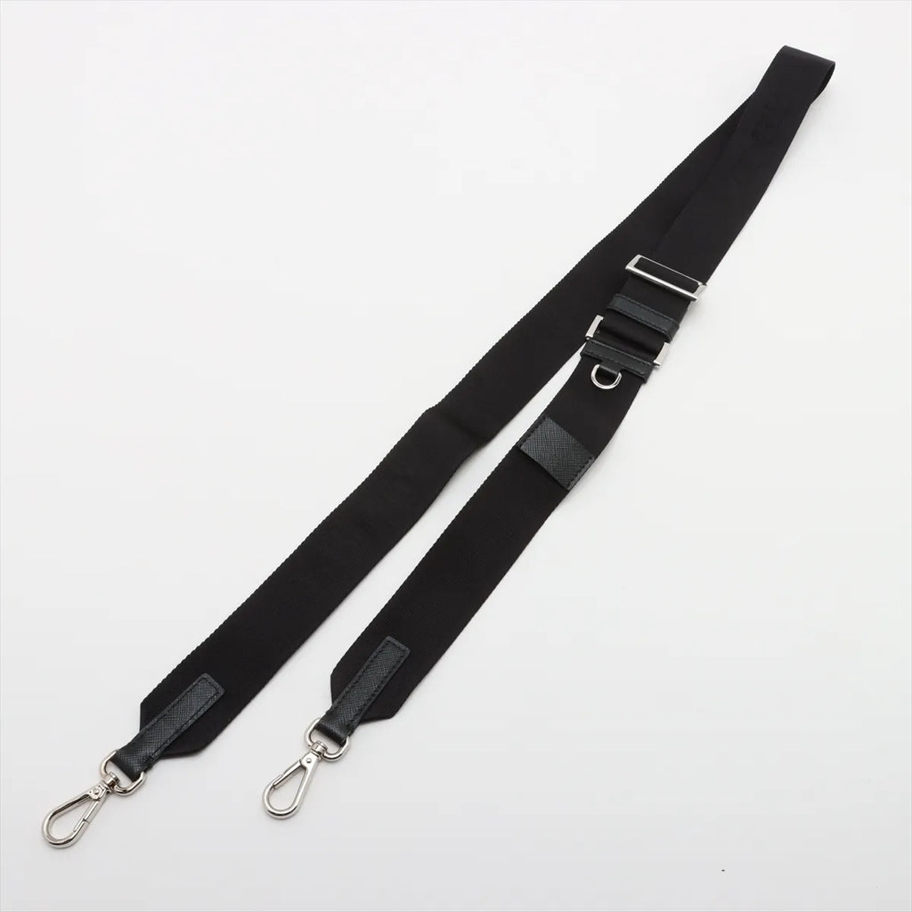Prada Black Re-Nylon and Saffiano Leather Shoulder Bag [Clearance Sale]
