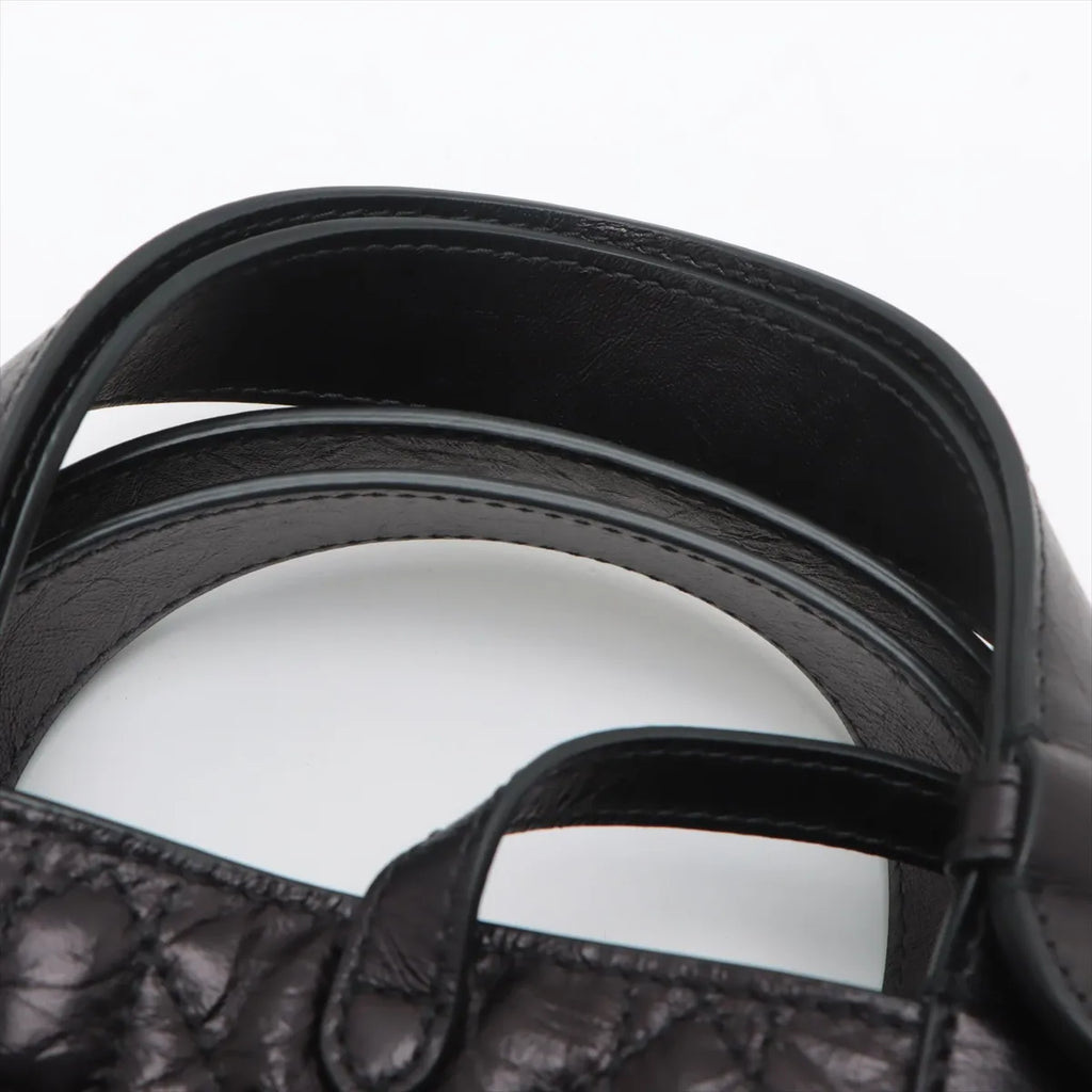Christian Dior Black Macrocannage Leather Small Toujours Bag [Clearance Sale]