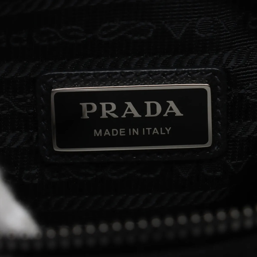 Prada Black Re-Nylon and Saffiano Leather Shoulder Bag [Clearance Sale]