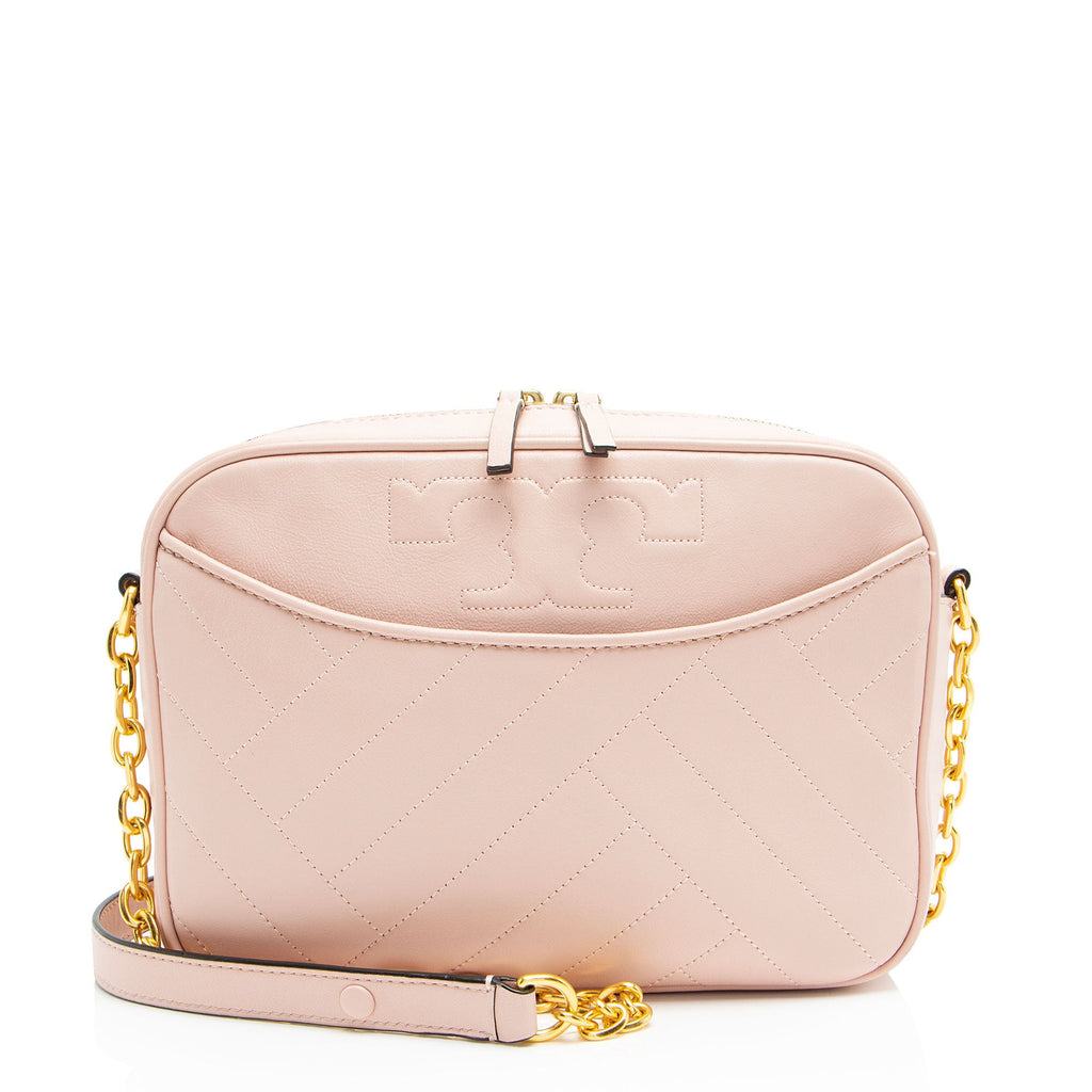 Tory Burch Chevron Leather Alexa Stitch Camera Bag