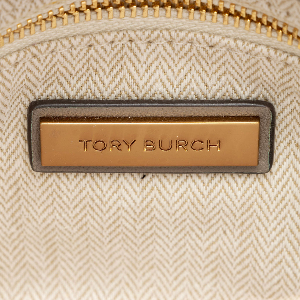 Tory Burch Chevron Leather Kira Large Shoulder Bag