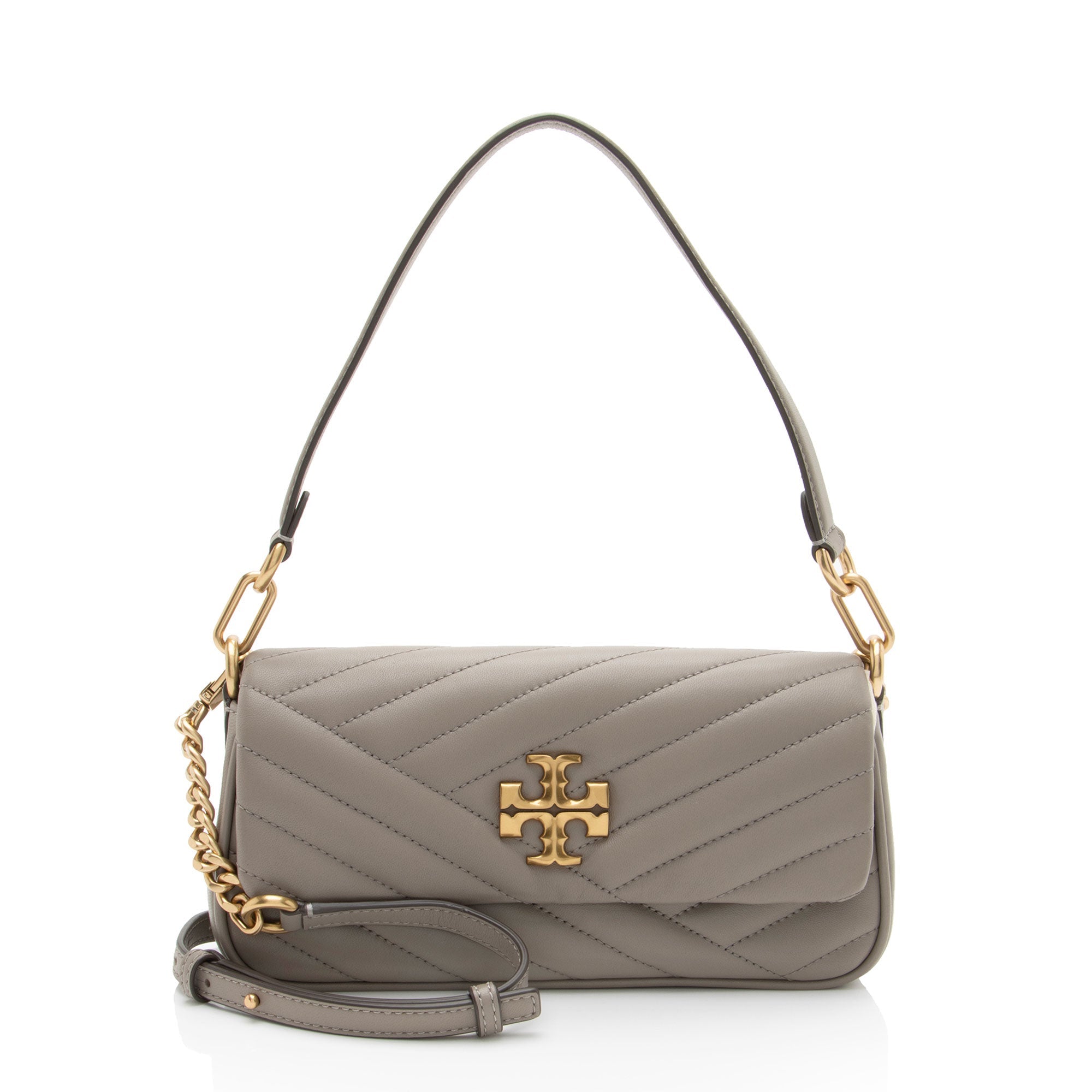 Tory Burch Chevron Leather Kira Small Flap Bag