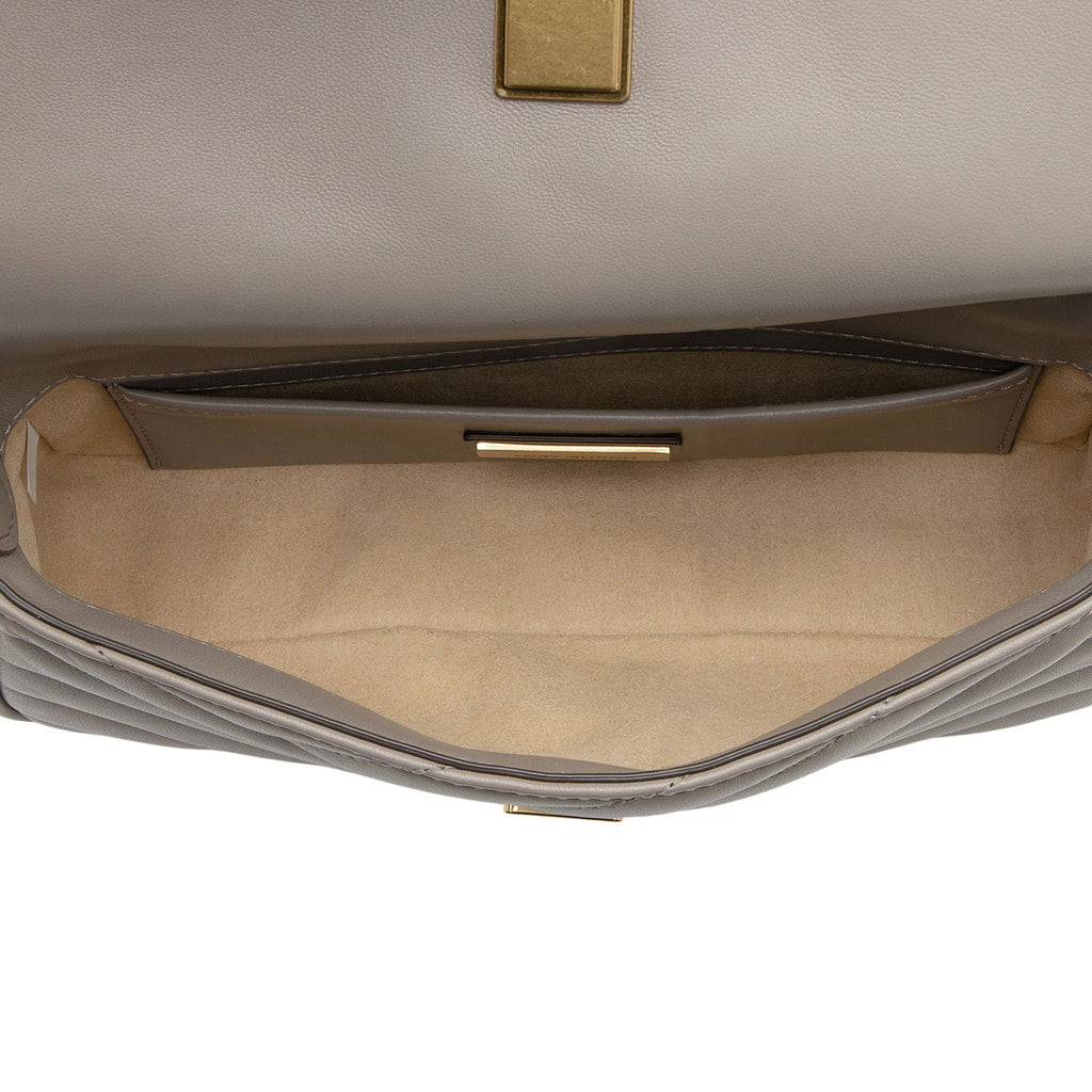Tory Burch Chevron Leather Kira Small Flap Bag