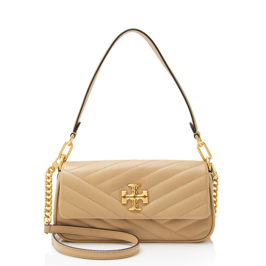 Tory Burch Chevron Leather Kira Small Flap Bag