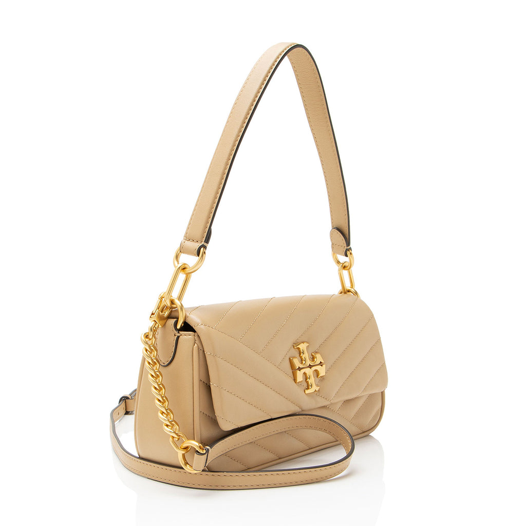 Tory Burch Chevron Leather Kira Small Flap Bag