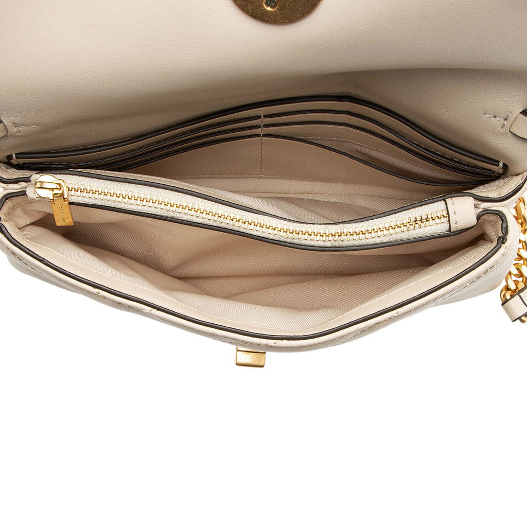 Tory Burch Chevron Leather Kira Wallet on Chain