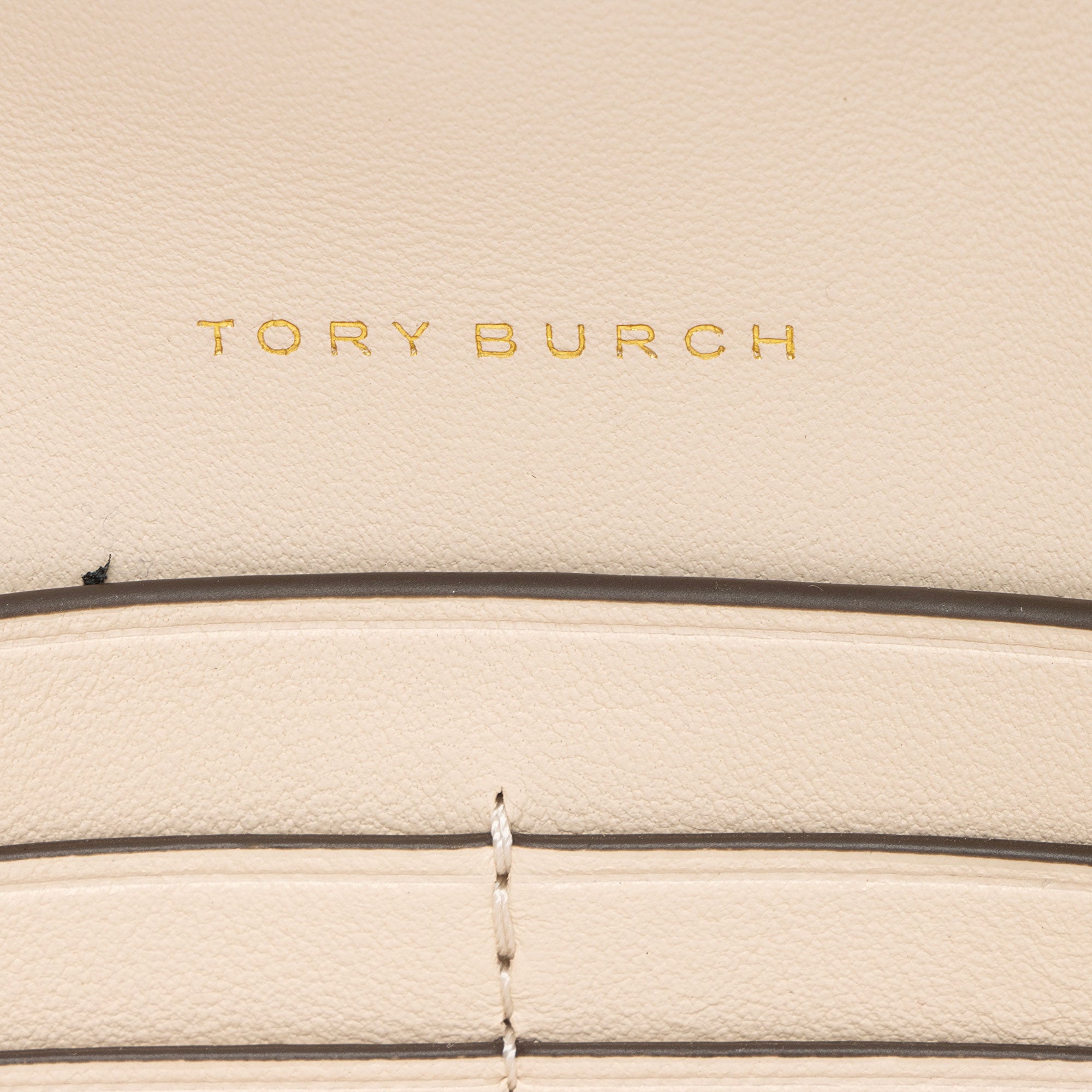 Tory Burch Chevron Leather Kira Wallet on Chain