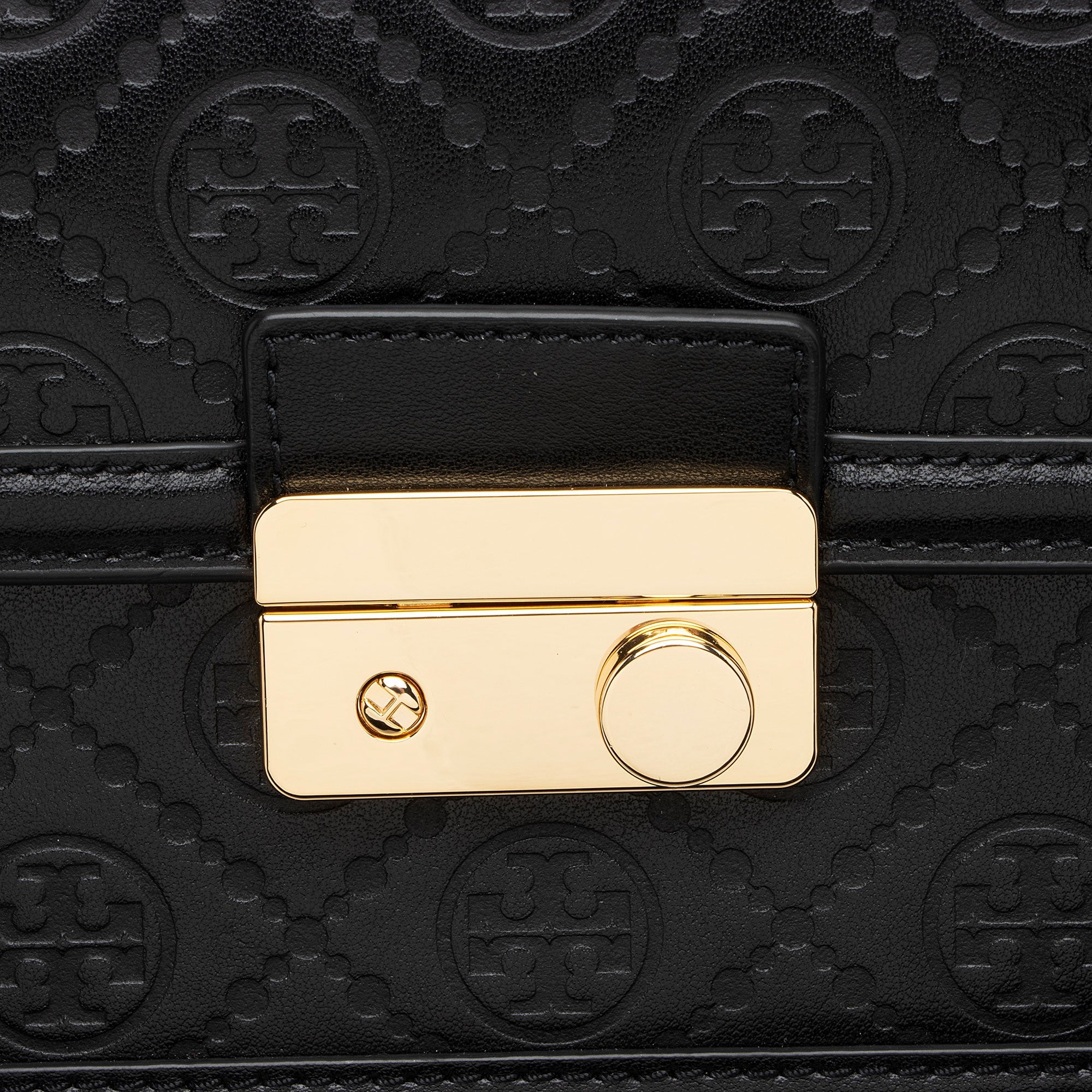 Tory Burch Embossed Leather T Monogram Shoulder Bag