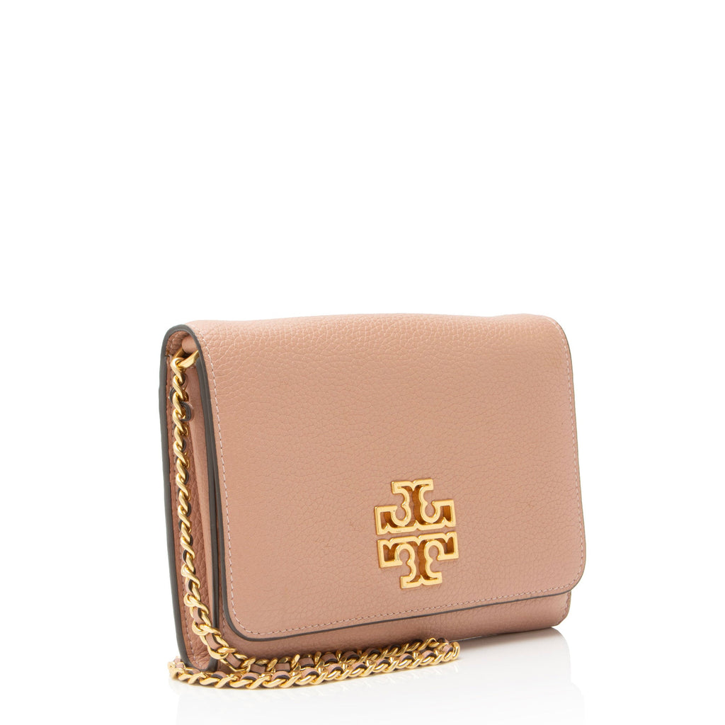 Tory Burch Leather Britten Combo Crossbody