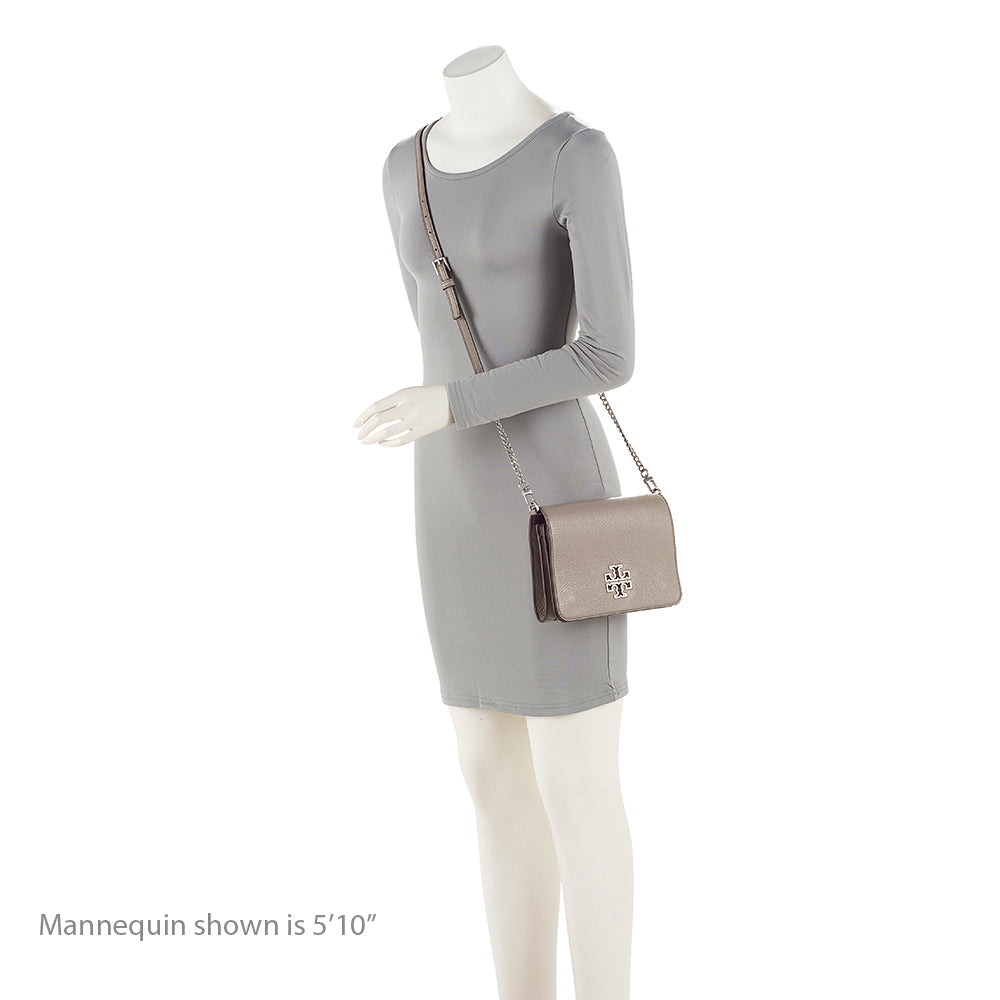Tory Burch Leather Britten Combo Crossbody