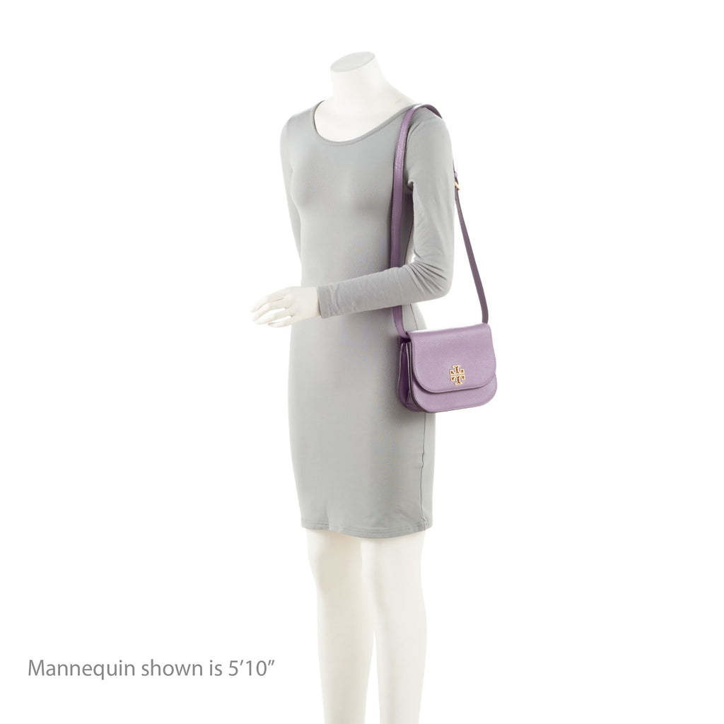 Tory Burch Leather Britten Saddle Small Crossbody