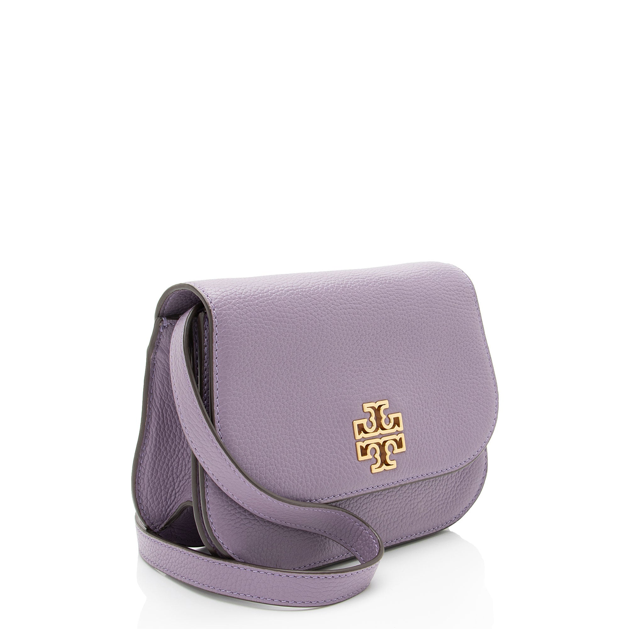 Tory Burch Leather Britten Saddle Small Crossbody