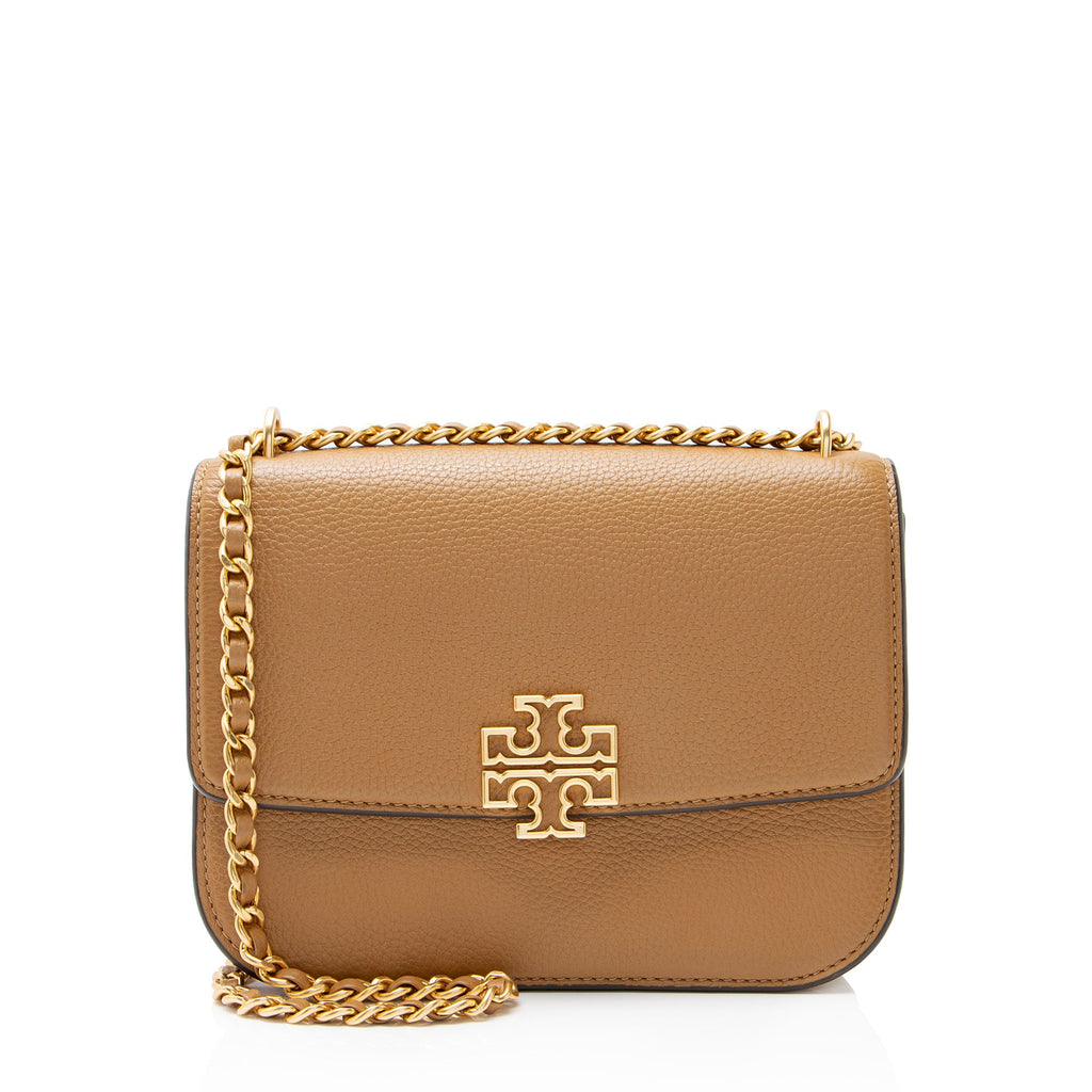 Tory Burch Leather Britten Small Shoulder Bag