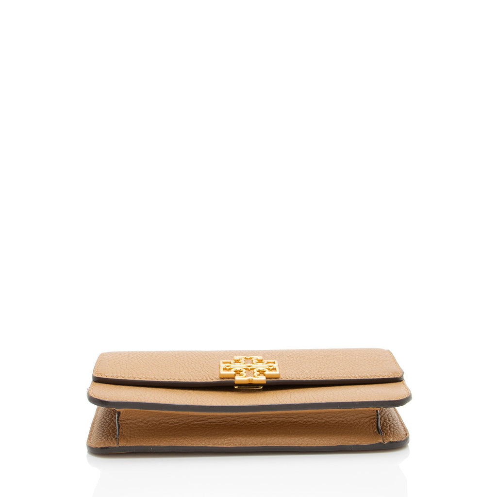Tory Burch Leather Britten Wallet on Chain