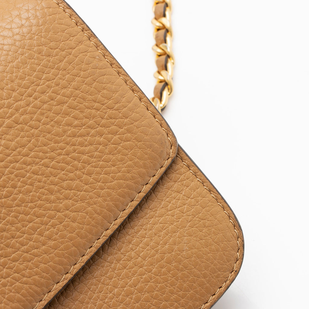 Tory Burch Leather Britten Wallet on Chain