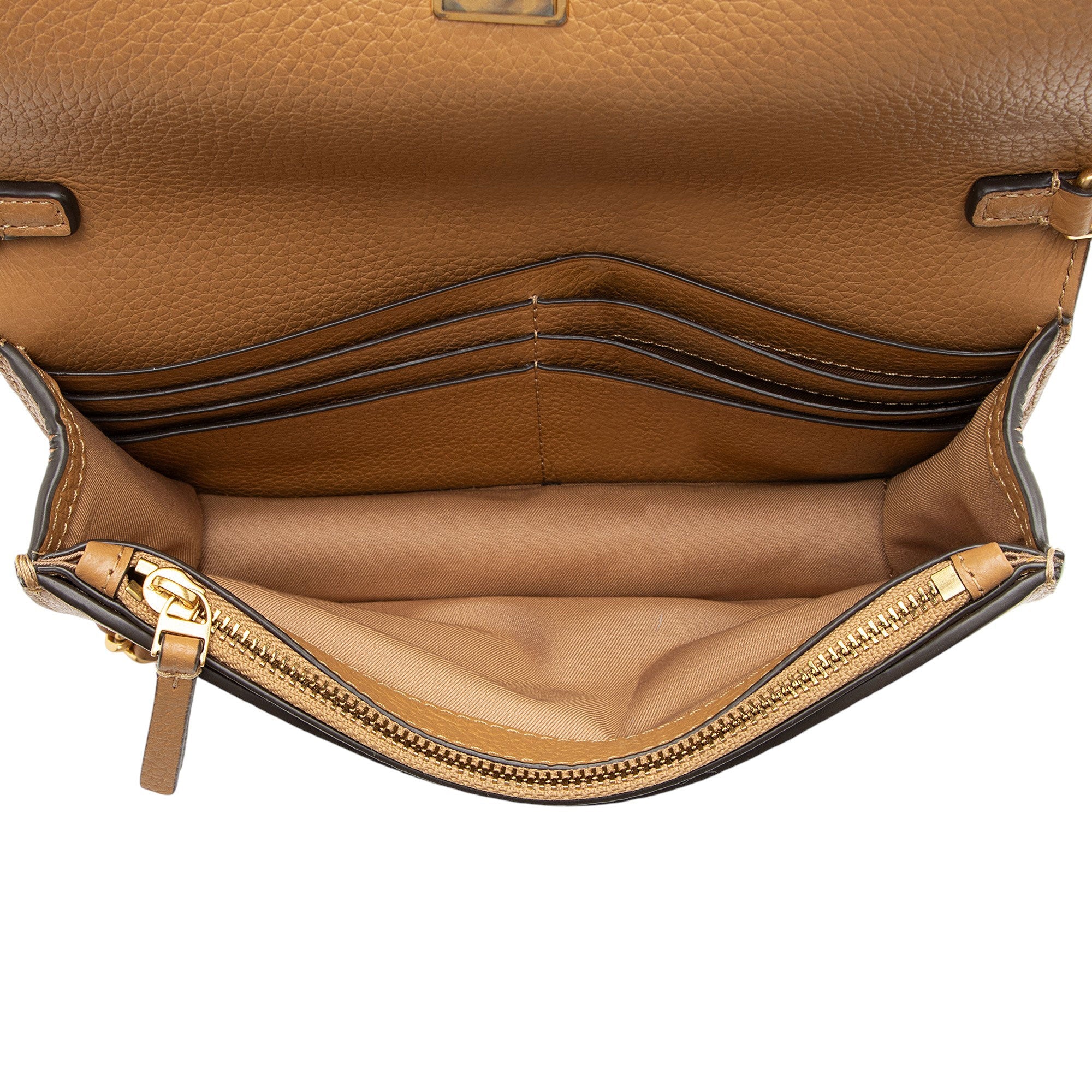Tory Burch Leather Britten Wallet on Chain