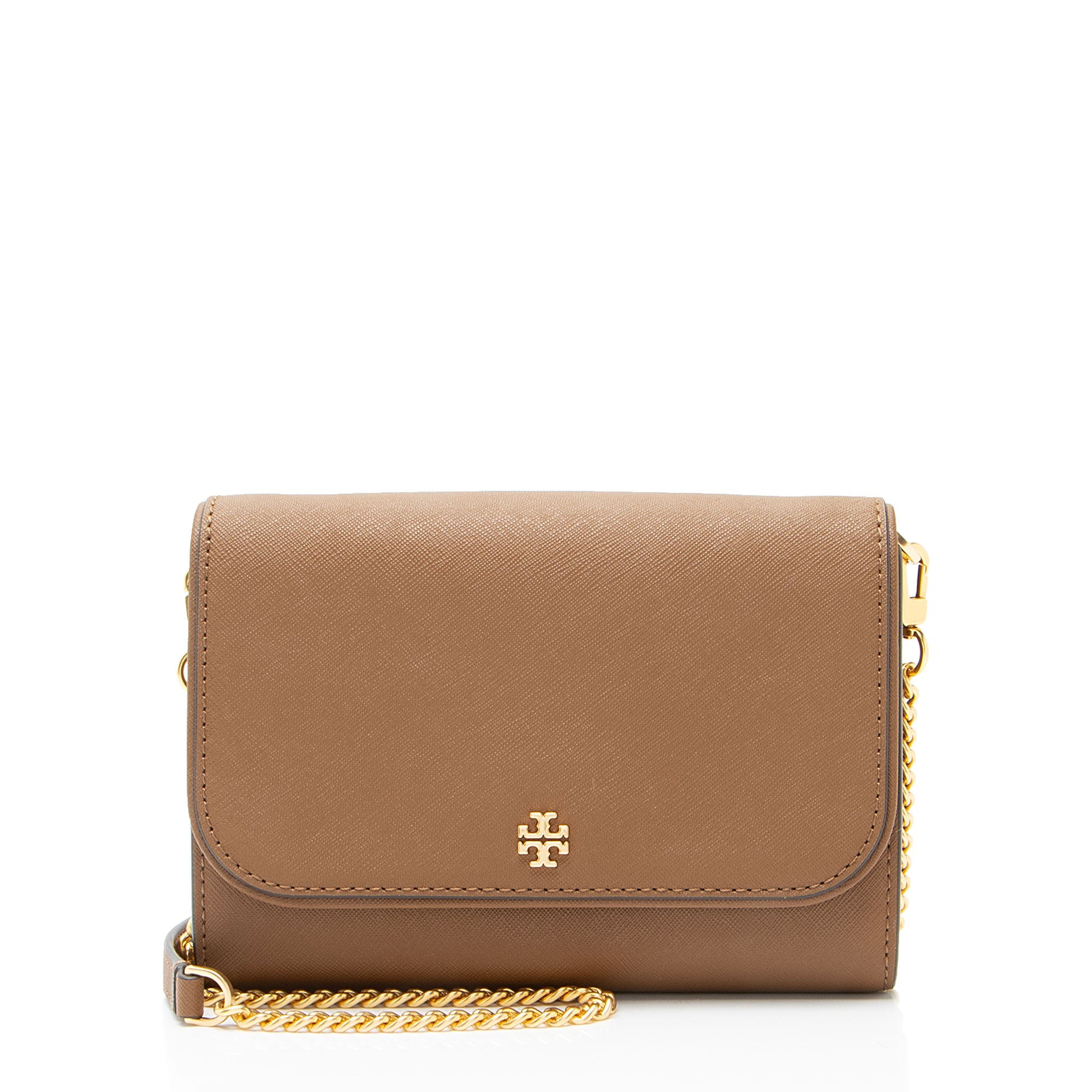 Tory Burch Leather Emerson Wallet on Chain