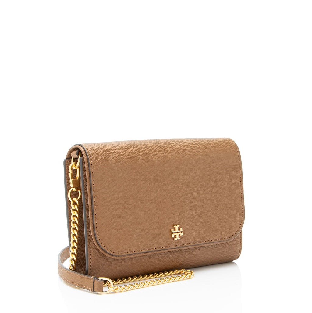 Tory Burch Leather Emerson Wallet on Chain