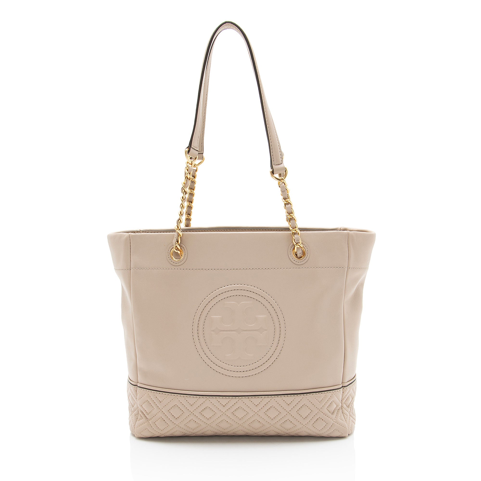 Tory Burch Leather Fleming Chain Tote