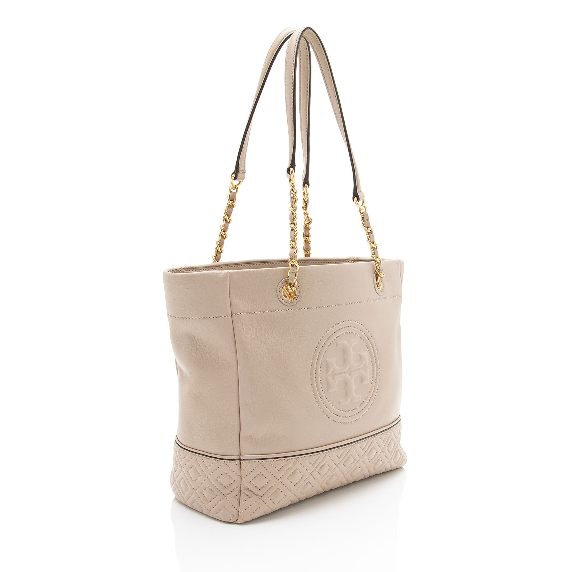 Tory Burch Leather Fleming Chain Tote