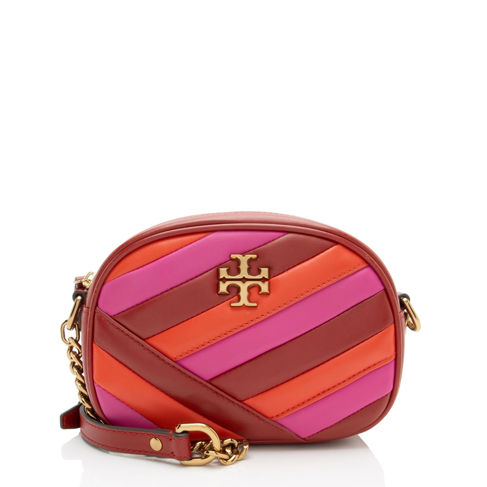 Tory Burch Leather Kira Colorblock Small Camera Bag
