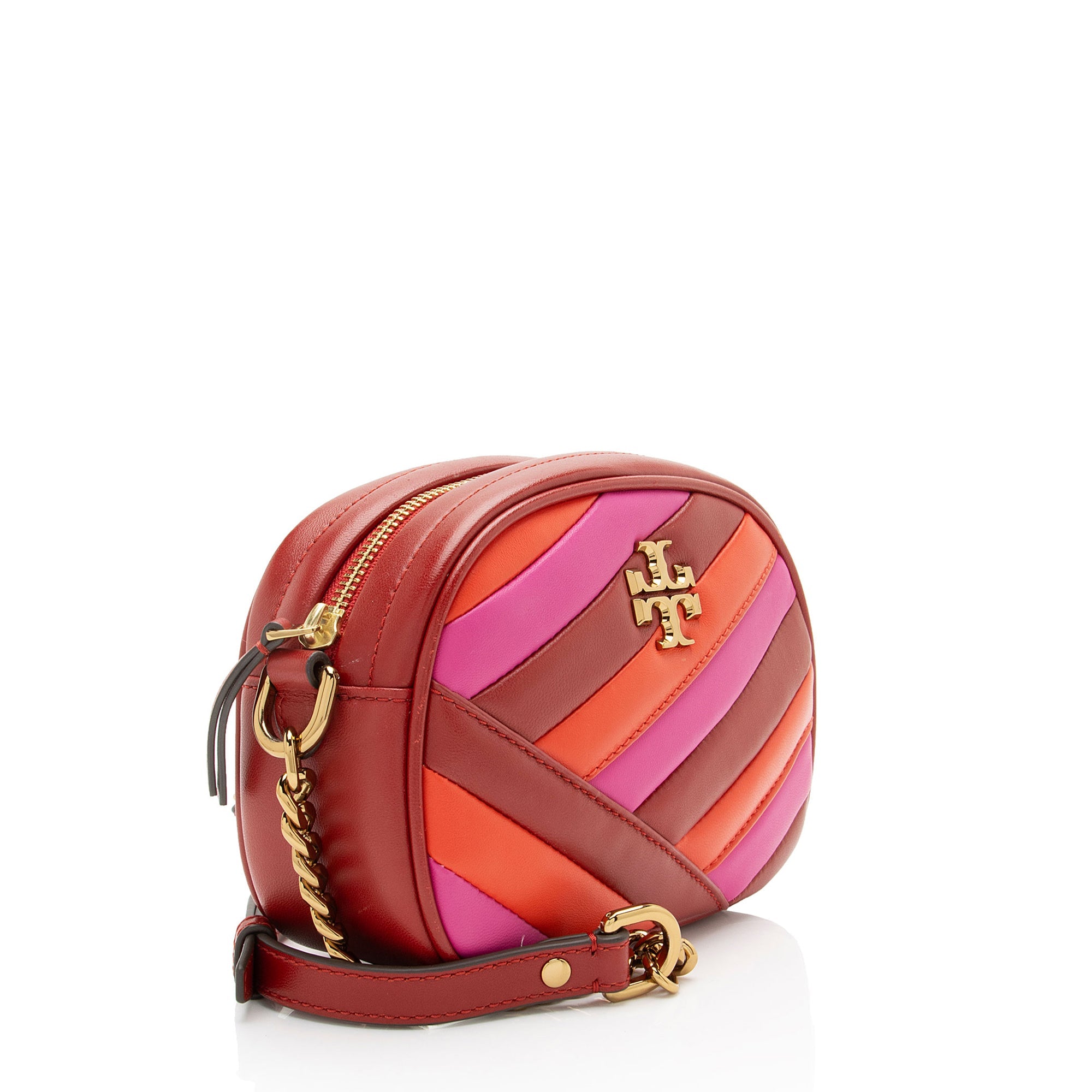 Tory Burch Leather Kira Colorblock Small Camera Bag