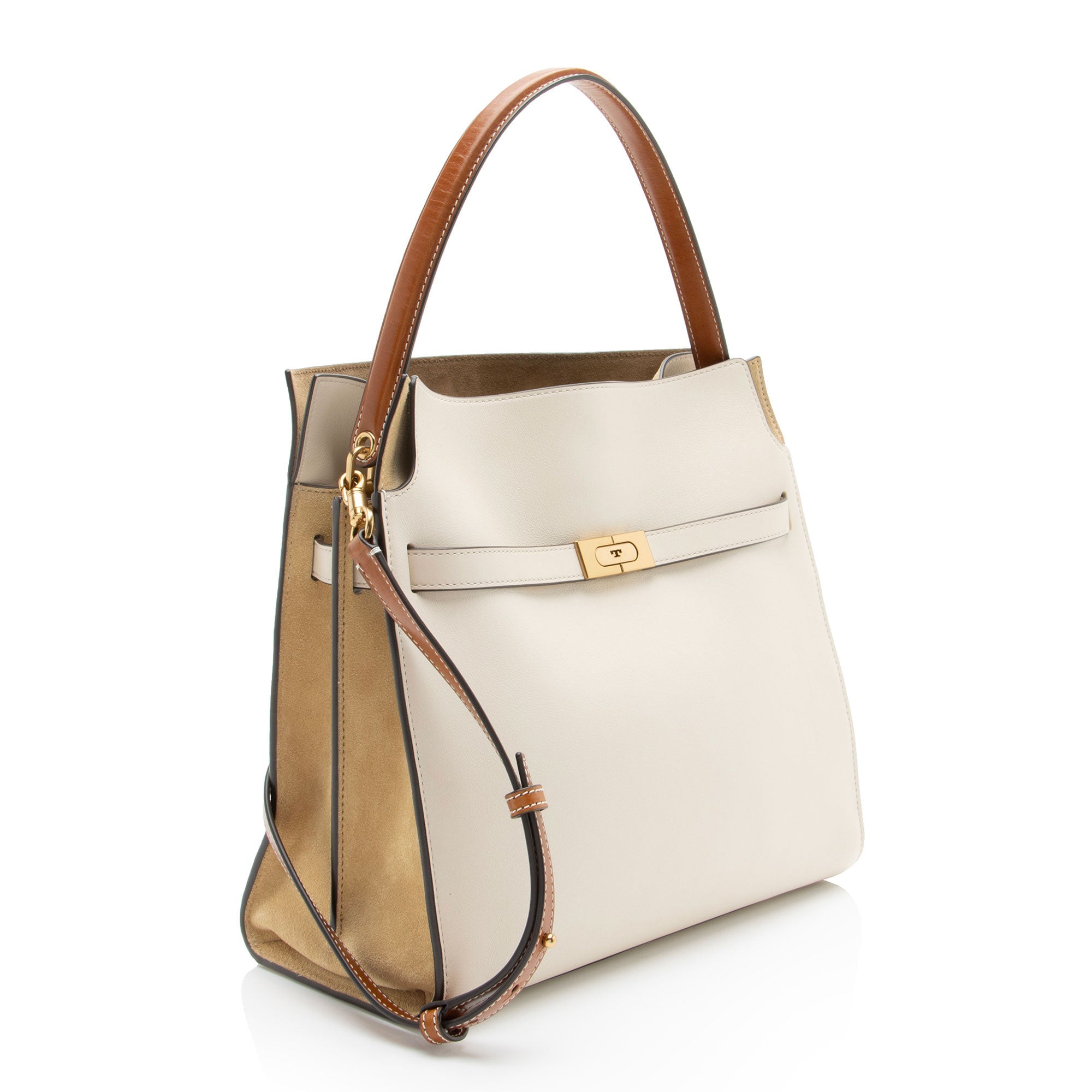 Tory Burch Leather Lee Radziwill Double Satchel