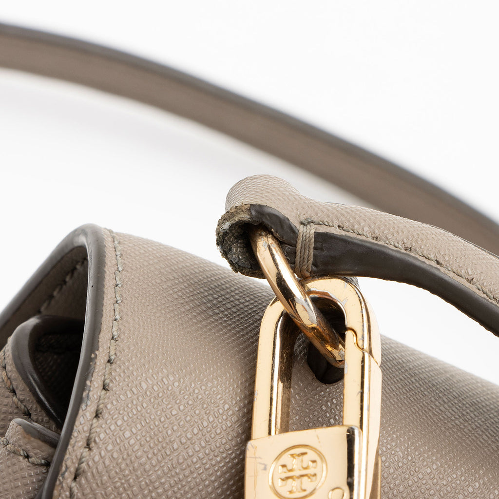 Tory Burch Leather Robinson Small Top Handle