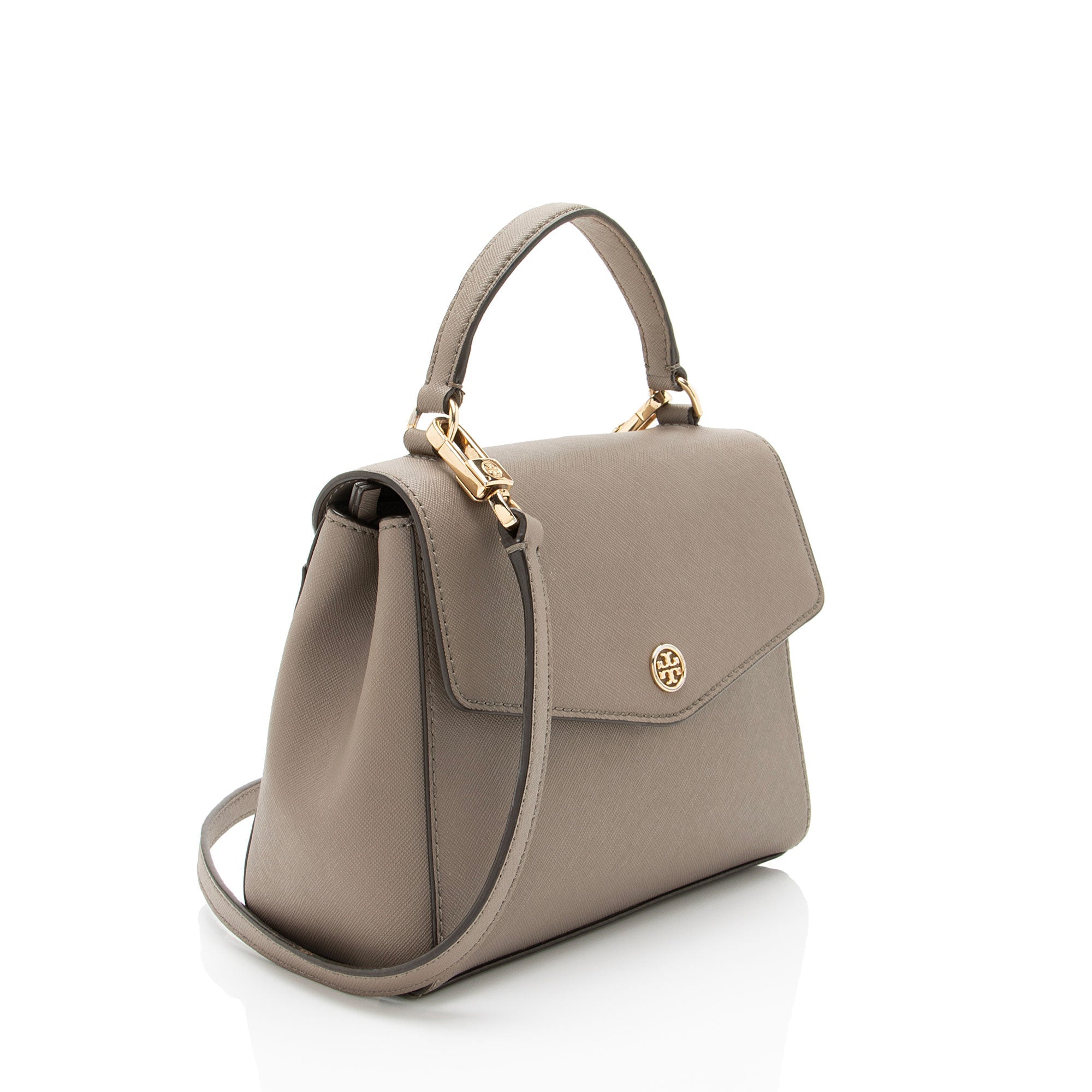 Tory Burch Leather Robinson Small Top Handle