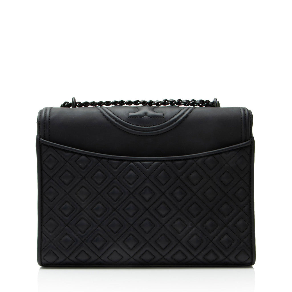 Tory Burch Matte Leather Fleming Medium Shoulder Bag