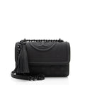 Tory Burch Matte Leather Fleming Small Shoulder Bag