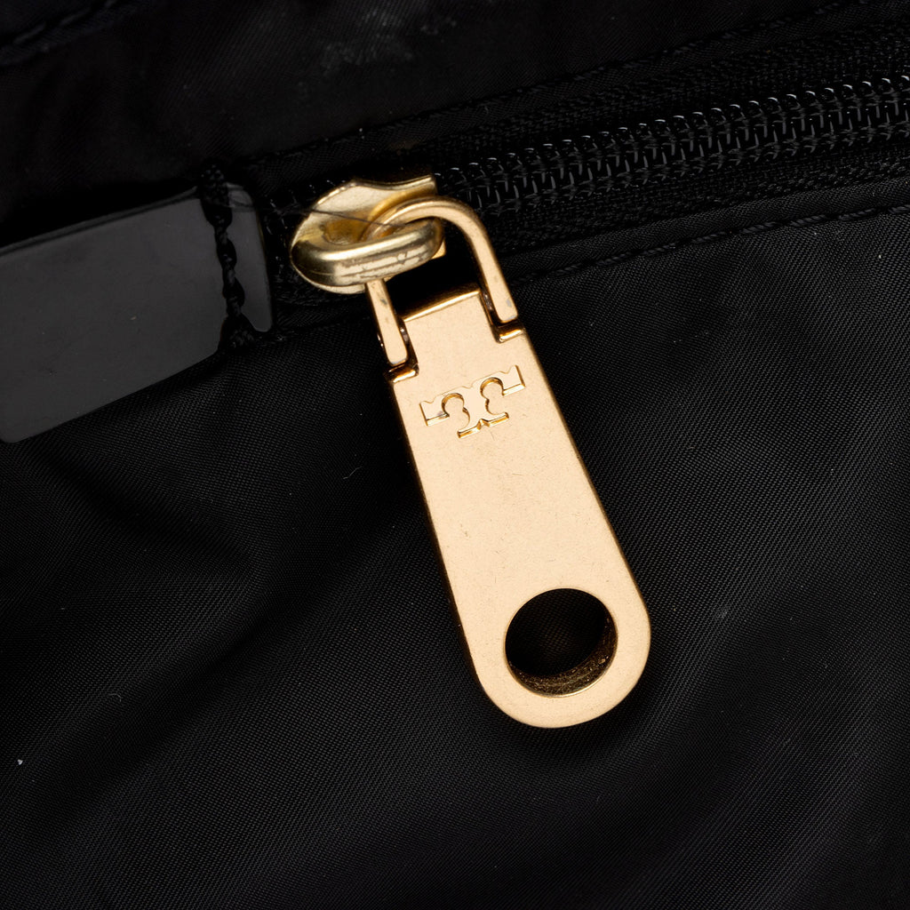 Tory Burch Nylon Patent Leather Ella Tote