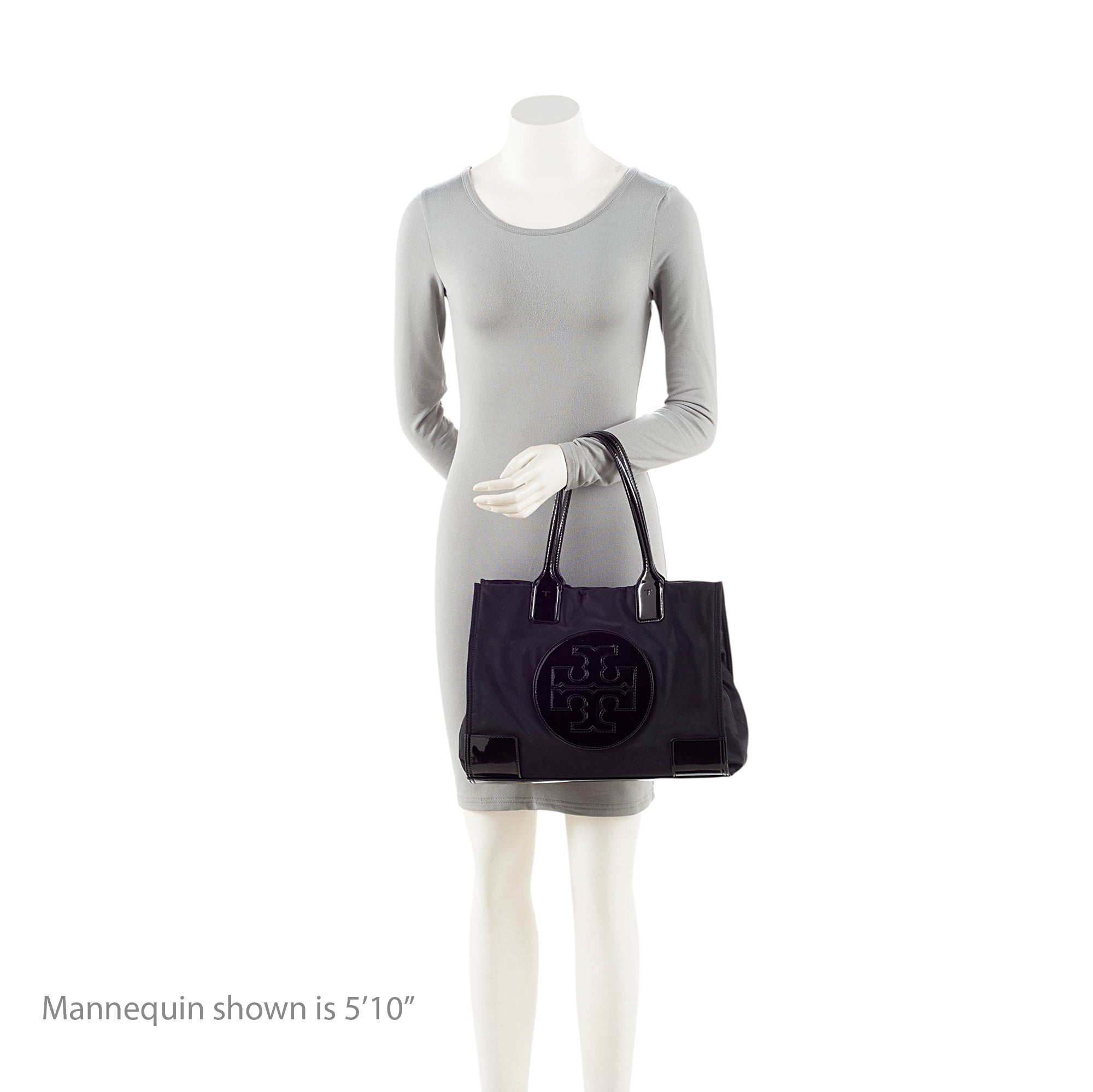 Tory Burch Nylon Patent Leather Ella Tote