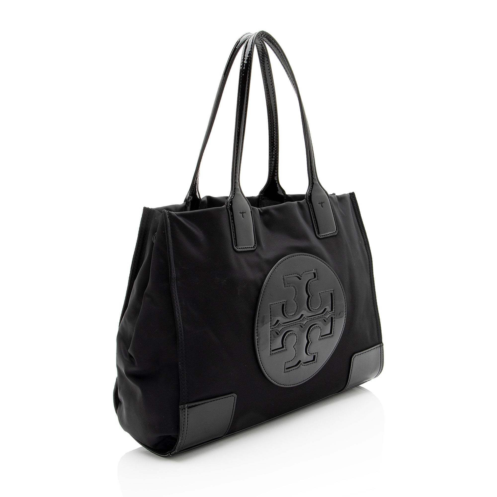 Tory Burch Nylon Patent Leather Ella Tote
